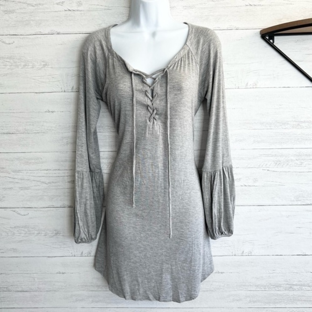 Chaser Grey Knit Mini Dress